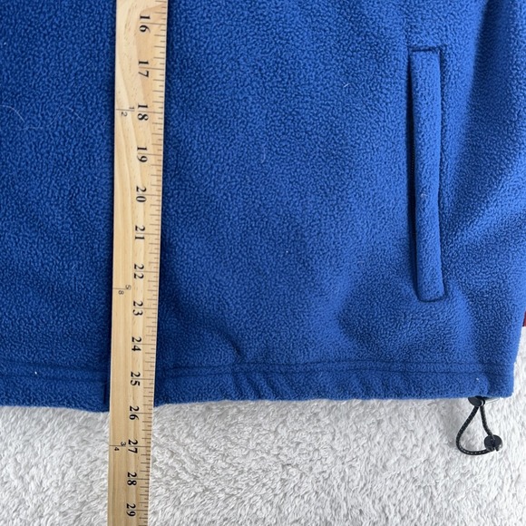 Vintage Tommy Hilfiger Fleece Vest Mens L/XL Blue Full Zip Hiking Outdoors 00s - Picture 5 of 8
